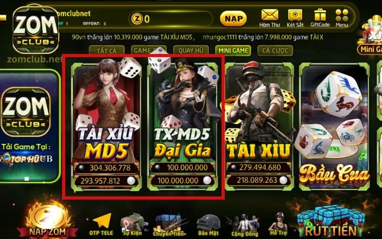 2 phiên bản Tài Xỉu được ưa chuộng hiện nay