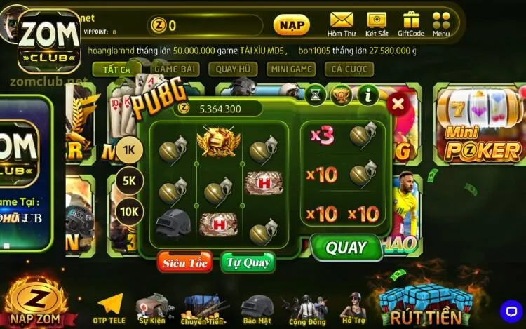 3 tính năng quay hũ PUBG người chơi cần nắm rõ