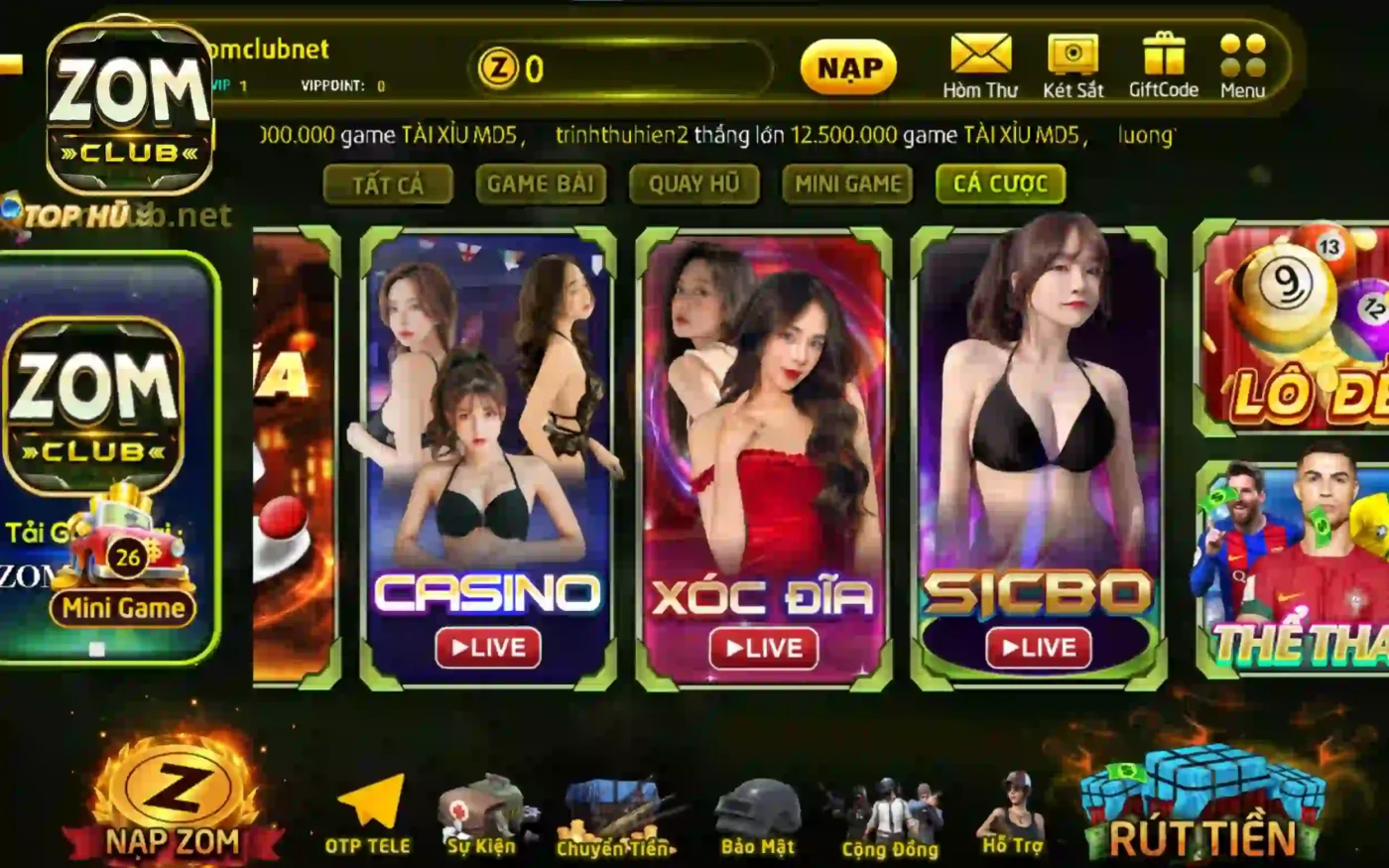 Không bao giờ nhàm chán với kho game đỉnh cao tại ZomClub