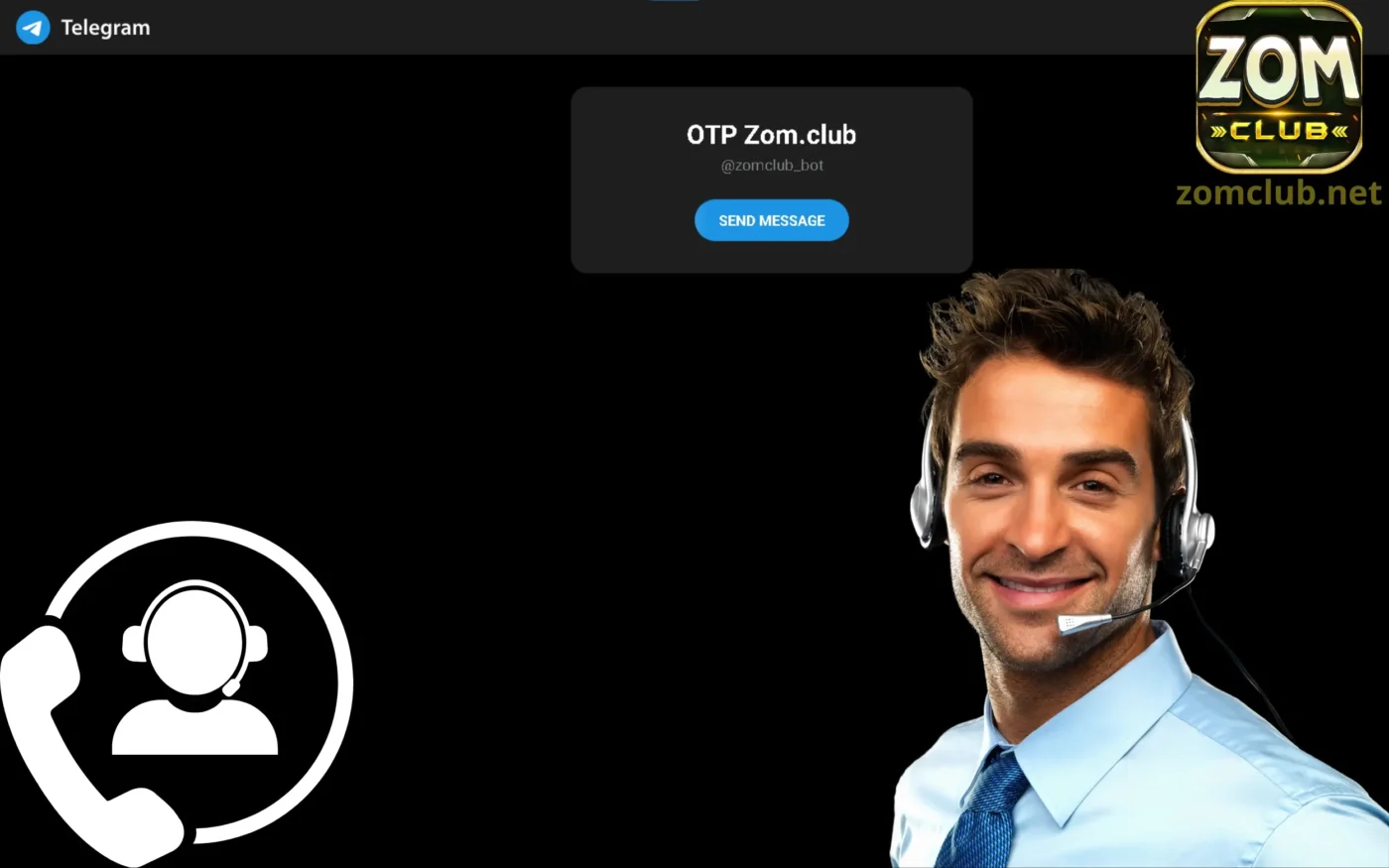 Liên hệ Zomclub qua Telegram