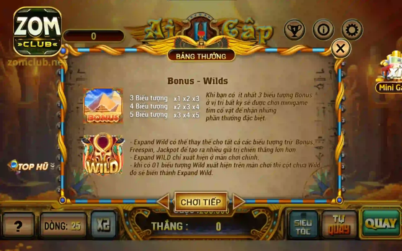 Ý nghĩa của biểu tượng Wild trong Nữ hoàng Ai Cập